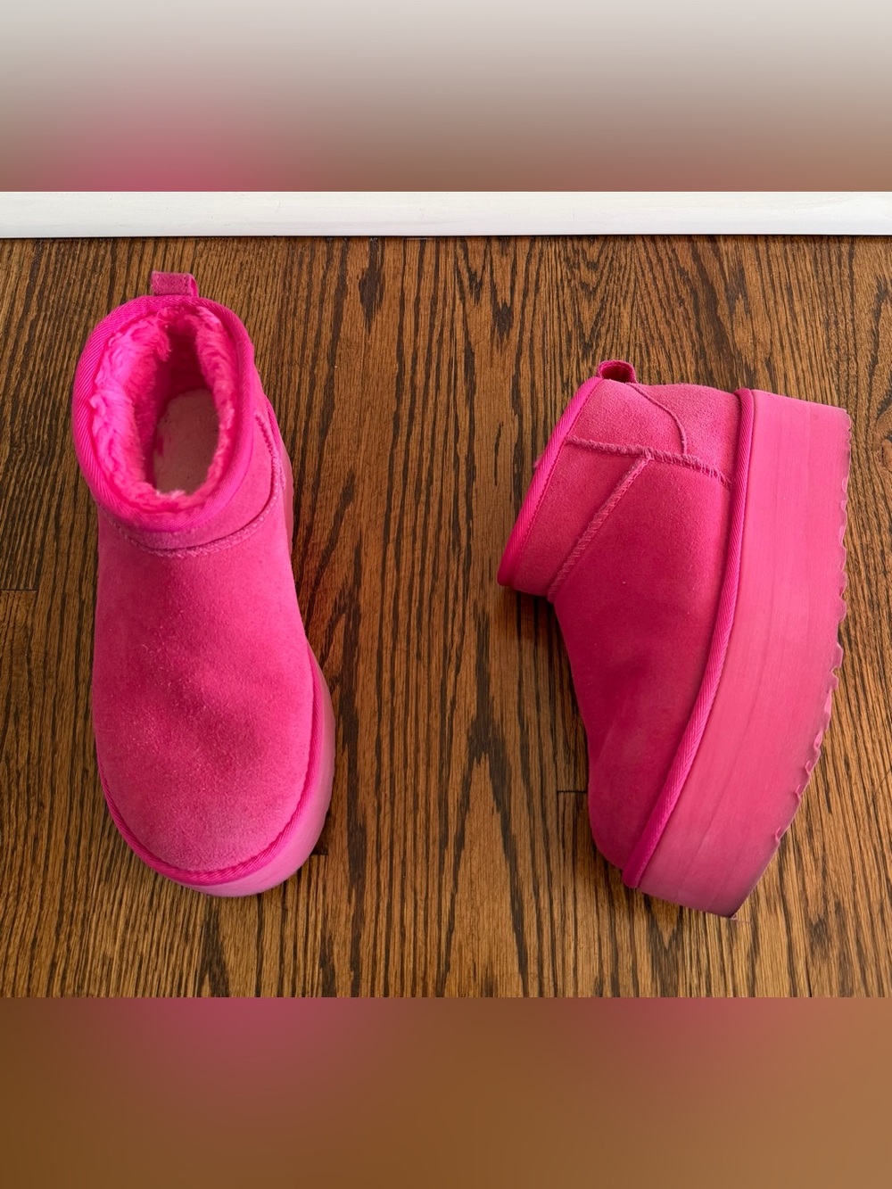 Ugg Classic ultra mini platform in bright pink - 7